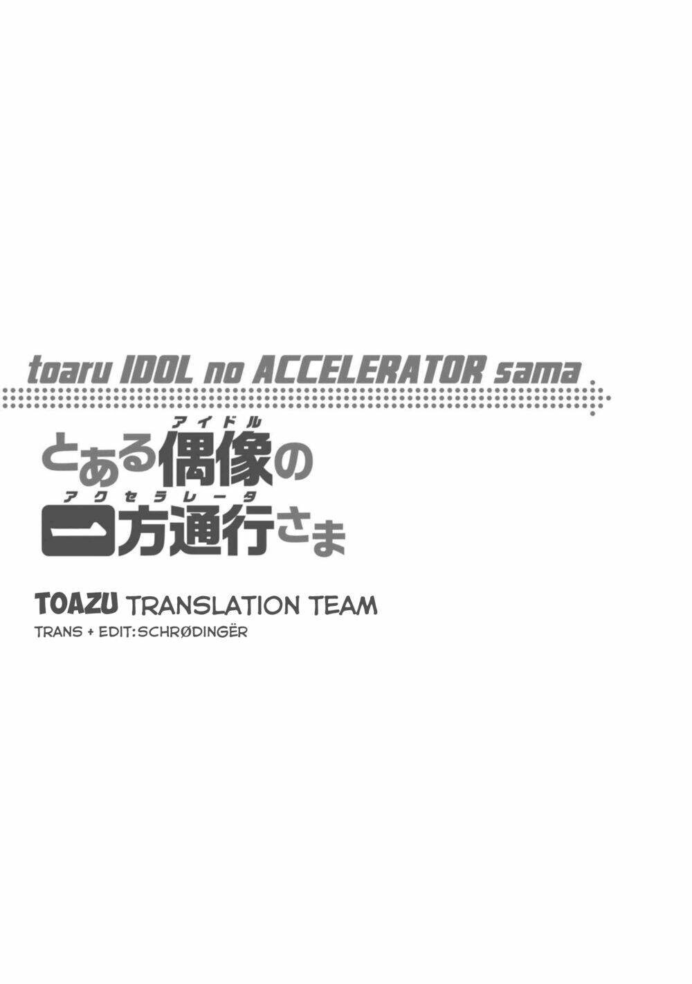 Toaru Idol No Accelerator-Sama - Chap 16